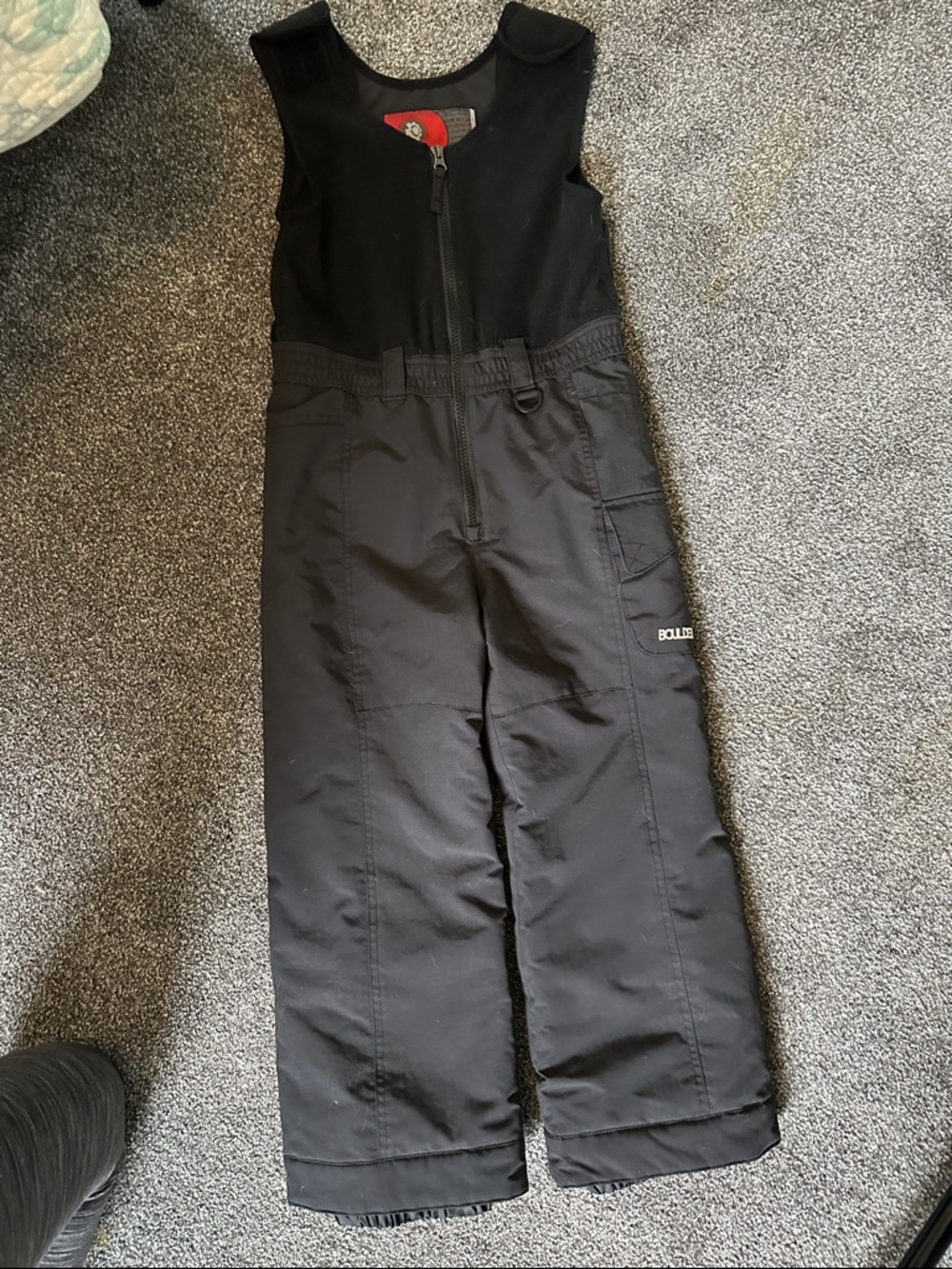 GUC Boulder Gear Kids Black Snow Bib Pants size 6